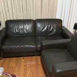 Black Leather sofa 