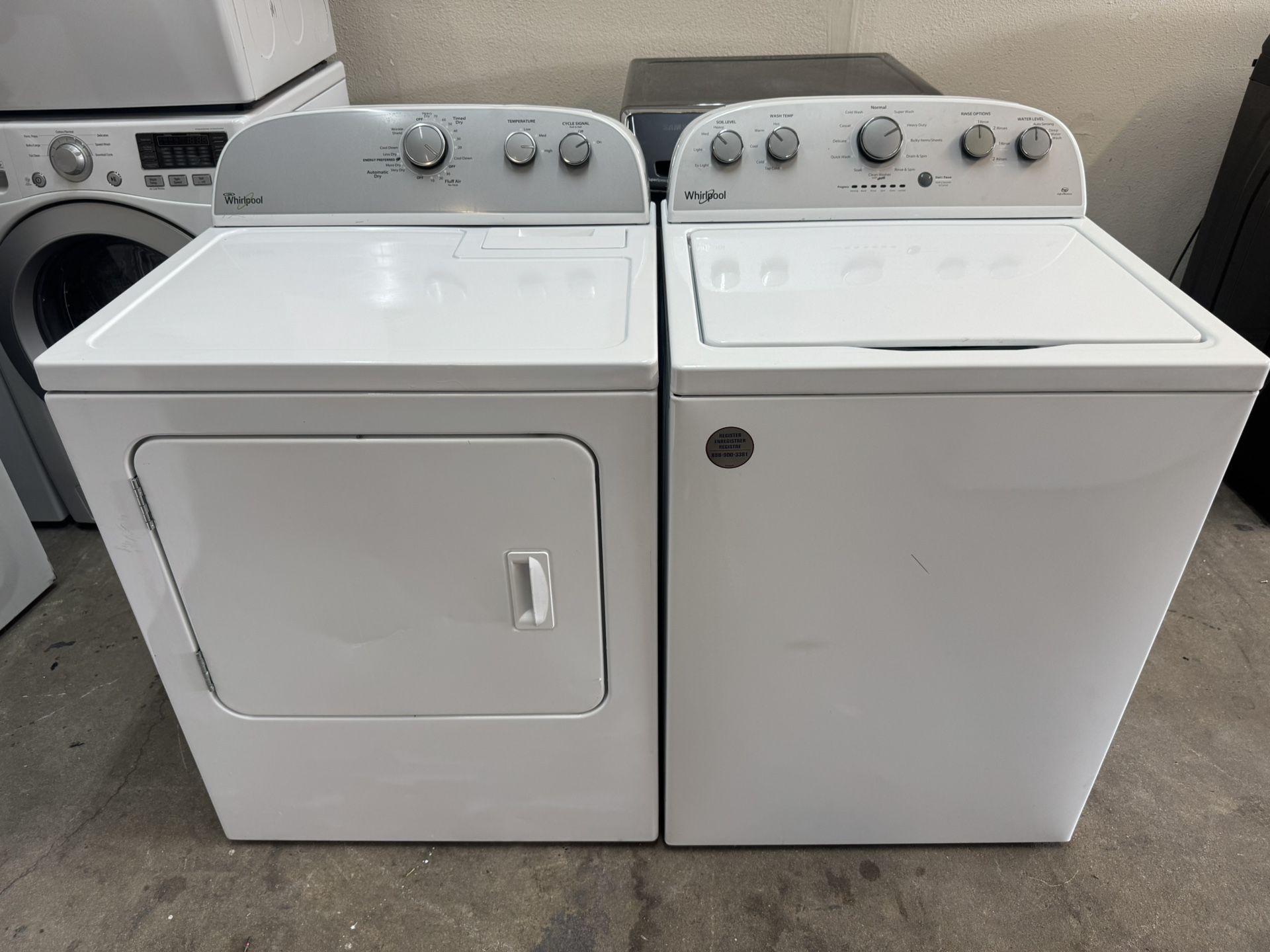 Whirlpool Washer And Dryer 