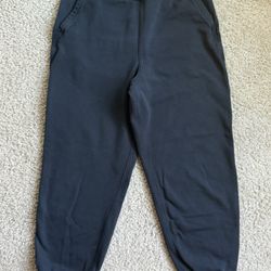 Lululemon Relaxed High-Rise Cotton Terry Jogger Black Size 8 Sweatpants