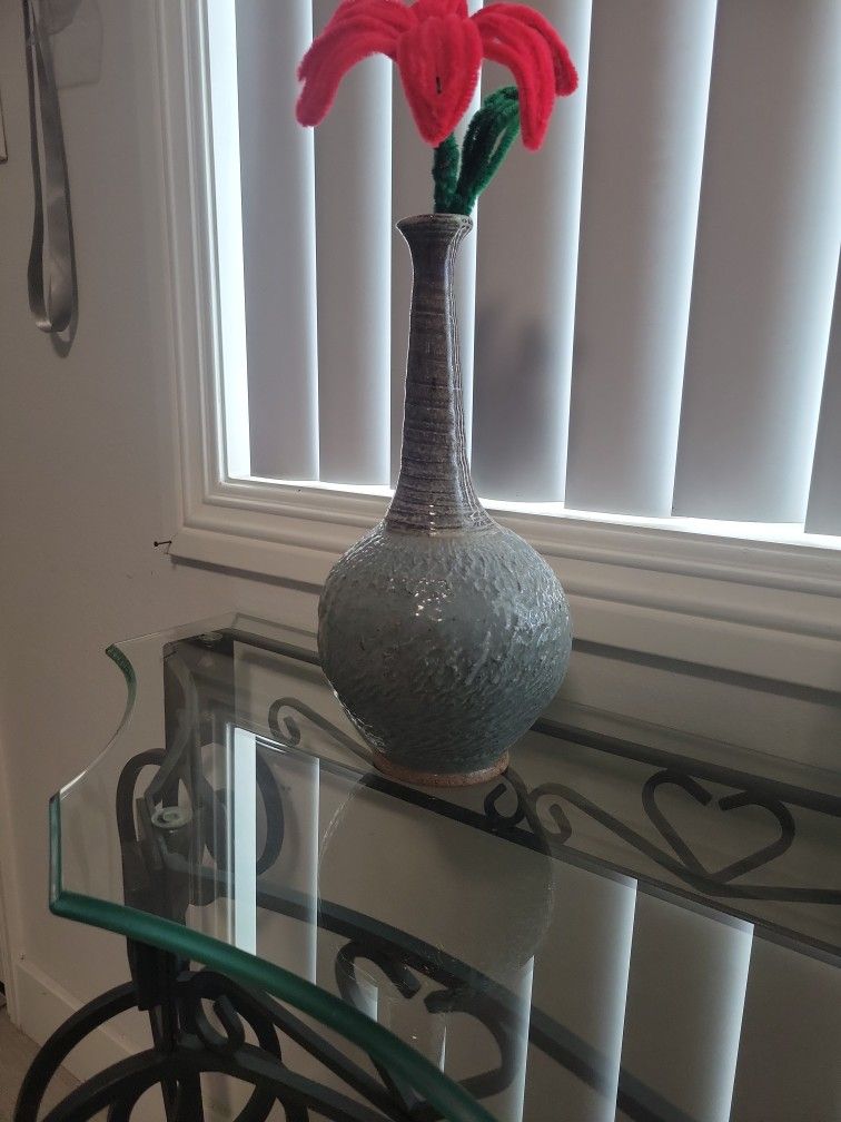 Clay Flower Vase