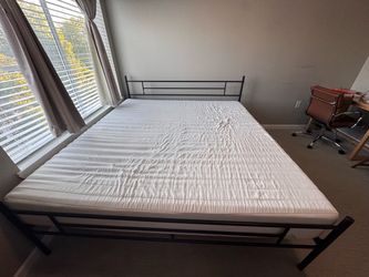 King size bed and mattress
