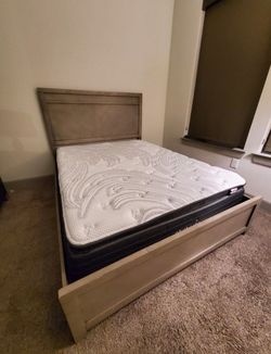 Queen bed with  mattress