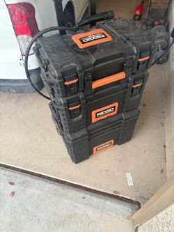 RIDGID 3-Piece Stackable Tool Box Set