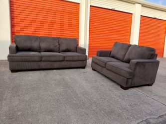 Grey Couch & Love Seat (delivery available)