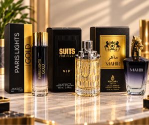 3 Men’s Perfumes Set – 100ml Each | Paris Lights Gold, Suits Pour Homme VIP & Misoara Mahir