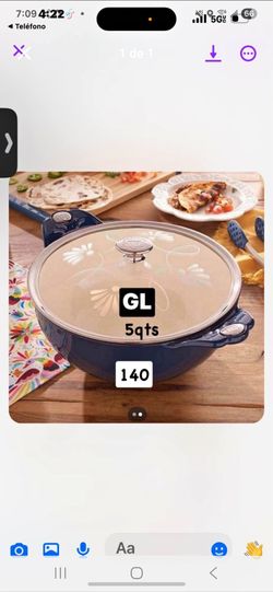 Olla de 5Qt Princess house