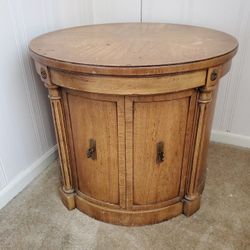 Round End Tables=2/Vintage 70's-80's