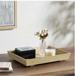 "Mainstays Basic Wood Tray, 12"" x 16"", Oak"