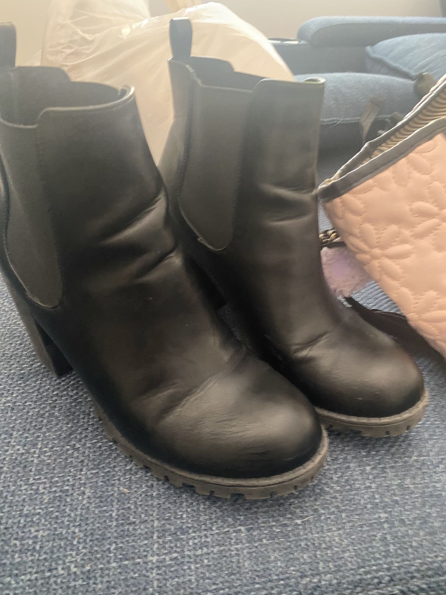 All Man Made Material Sz 10 Boots