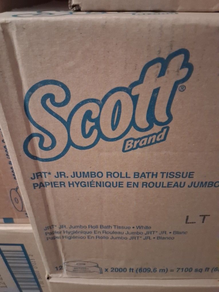 Scott Jr Jumbo Roll Bath Tissue 12 Rolls 7100 Square Feet