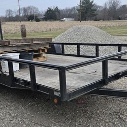 18 foot lone wolf landscaping trailer