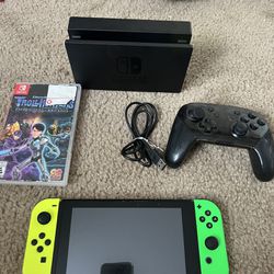 Nintendo Switch With 3 Games 