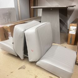 Deluxe Series Lounge Seat, White, New