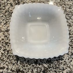 Milk Glass Dish 