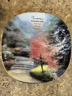 Thomas Kinkade “For With Thee”