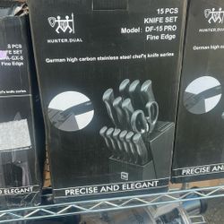 Hunter Dual 15 Pcs Knife Sets