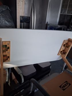 Wjite collapsible Table= Coffee Table