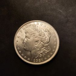 1921 P.  MORGAN SILVER DOLLAR 