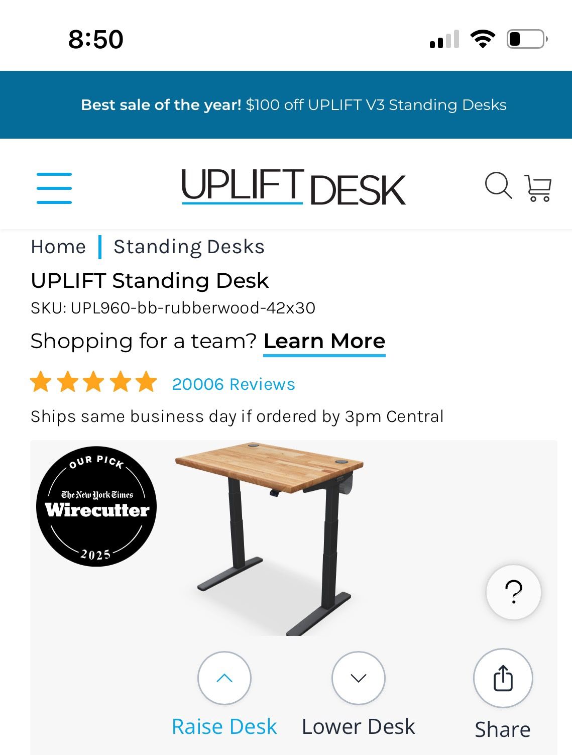 Adjustable Electric Standing desk