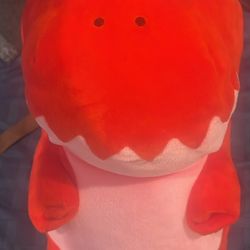 Red T-Rex Dino Plush Backpack