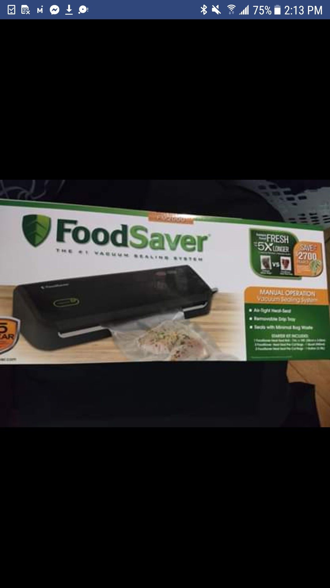 food saver brand new still in the box