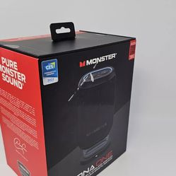 Monster DNA ONE Portable Bluetooth Speaker with Qi Wireless Charging - Black