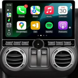 Car Stereo Radio for Dodge Ram 1 3-2012, Android 13 Wireless CarPlay Android Auto, 10 Inch Head Unit IPS HD Screen, Bluetooth/SWC/GPS/