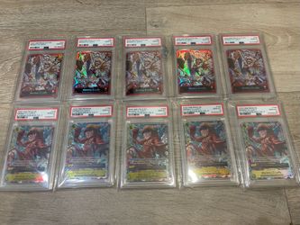 One Piece Card Game Monkey D. Luffy PSA 10 Bundle