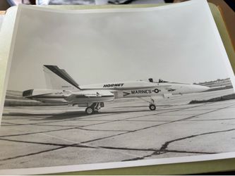 F-18 Hornet during testing vintage photos