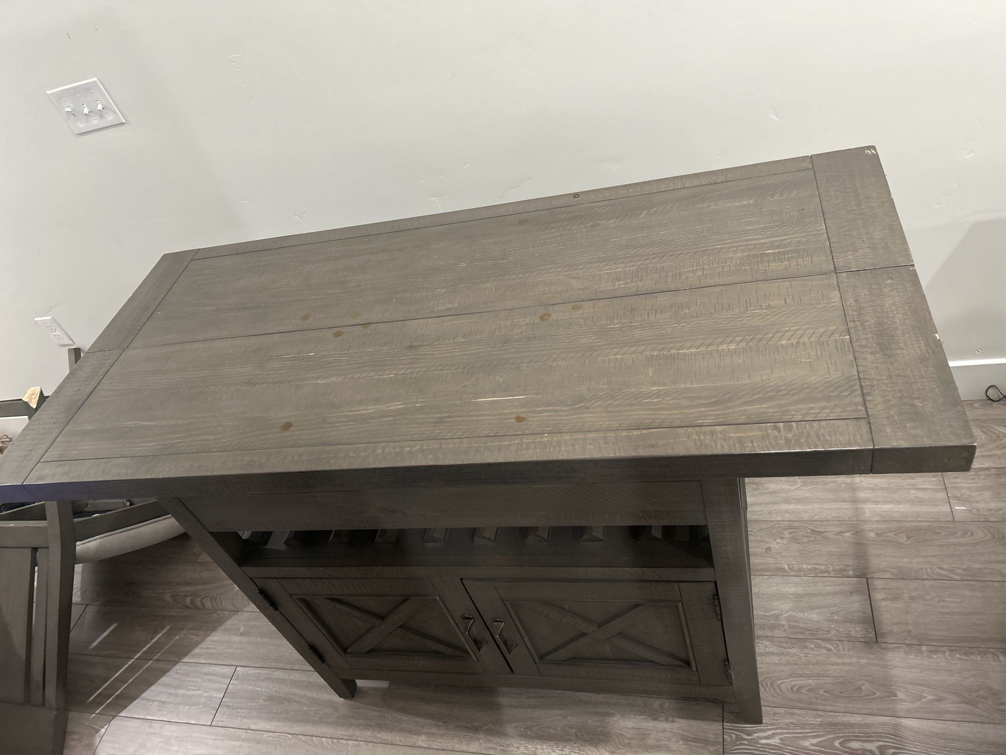 Dining Table Wooden With Extension Capability