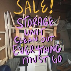 Storage Unit Clean Out - TVs, LOVESAC Couch, IKEA Furniture, Shelves, Dining Table & More