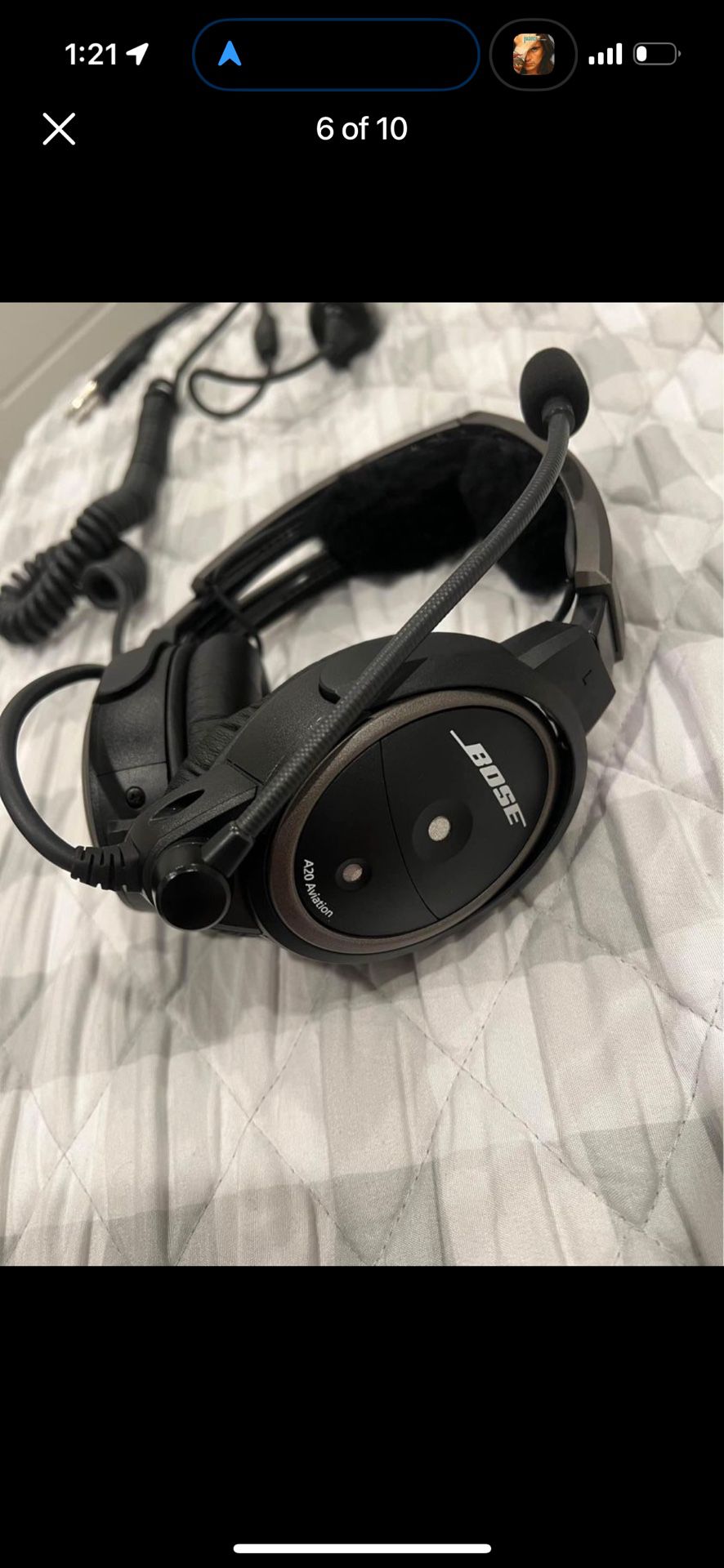Bose A20 headset