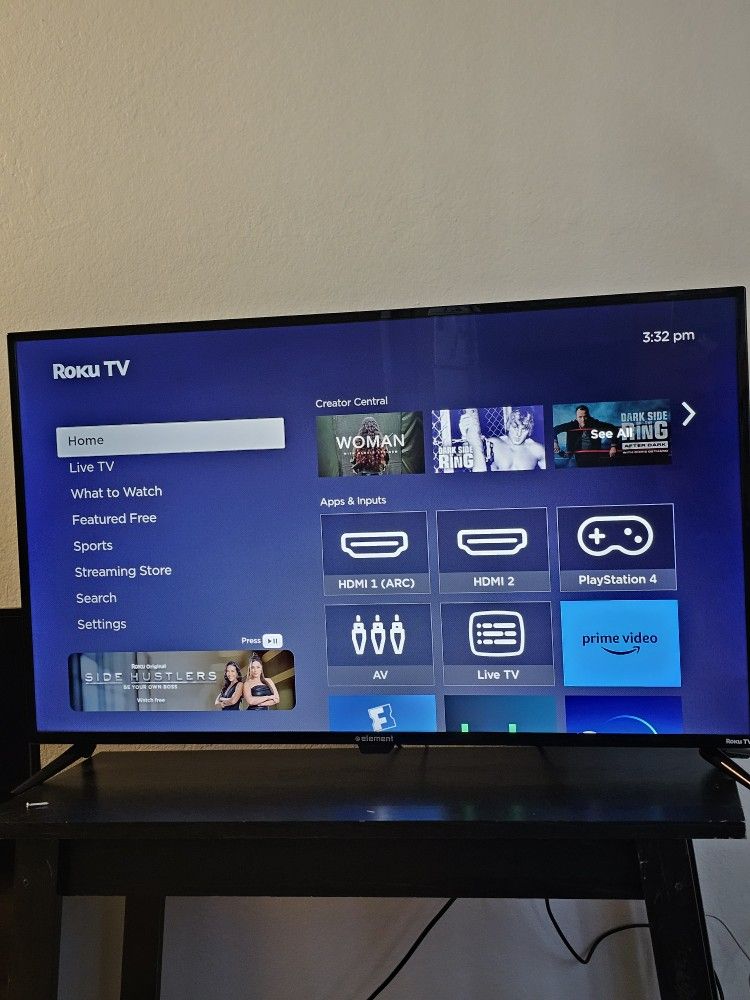 400 Series
ELEMENT 43” 4K UHD HDR10 ROKU TV