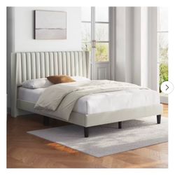 Queen Bed - Ivory color - NEW in the box 