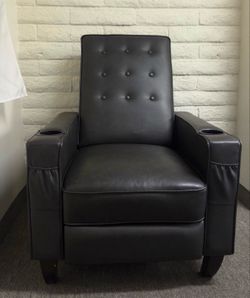 Dark gray massage chair