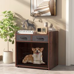LOW PRICE MOVING- DOG CRATE NIGHT STAND