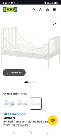 Ikea MINNEN
Extendable bed frame