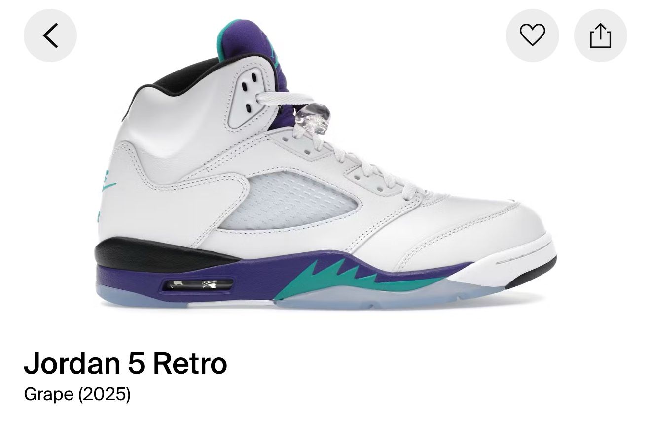 Jordan 5 “Grape”