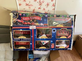 Large holiday train set