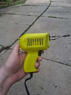 Yellow Electric Soldering Gun