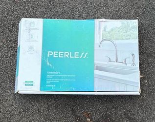 Peerless Tunbridge Two-Handle Kitchen Faucet with Spray