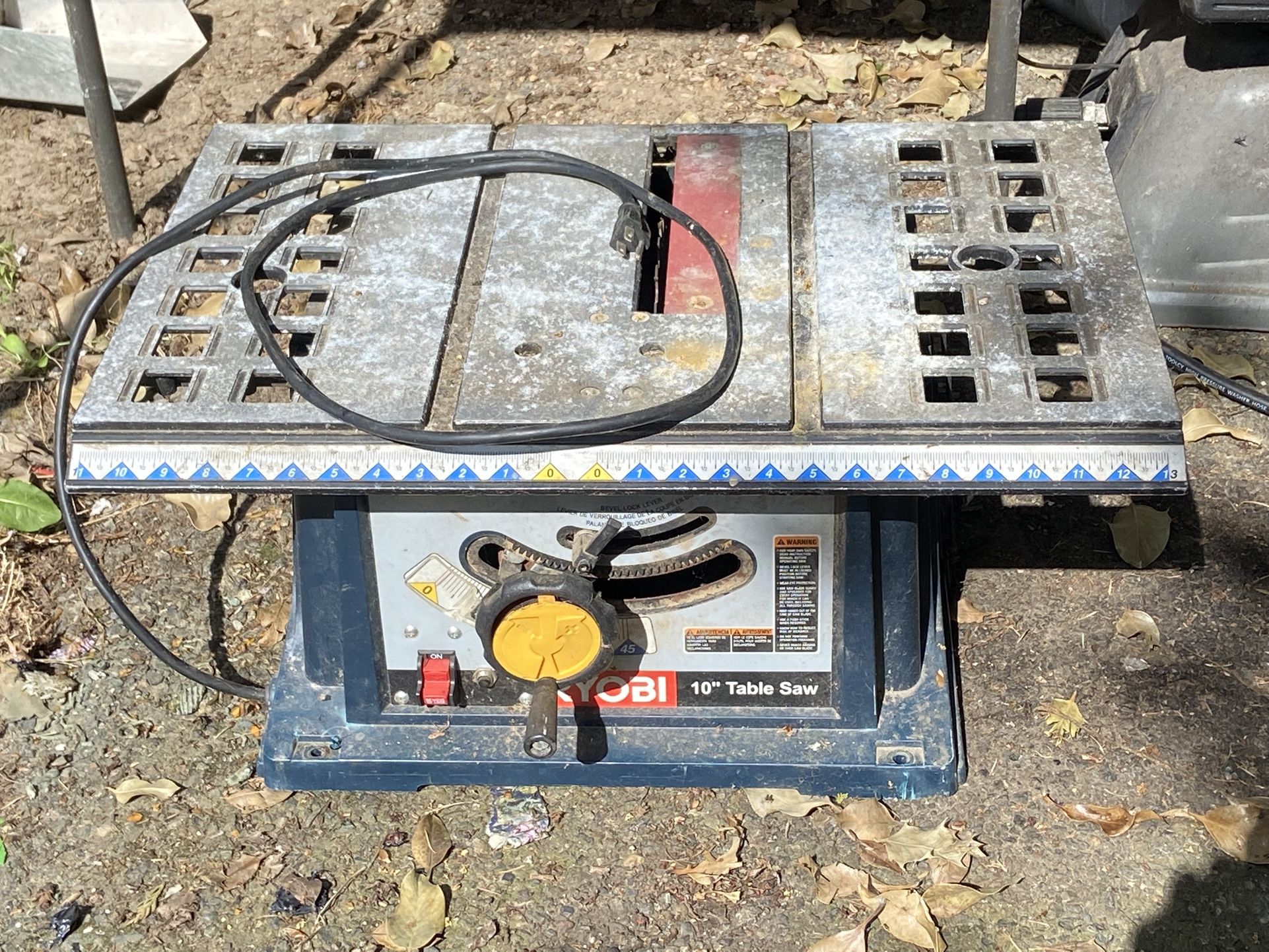 Ryobi 10” Electric Table Saw, Works Good