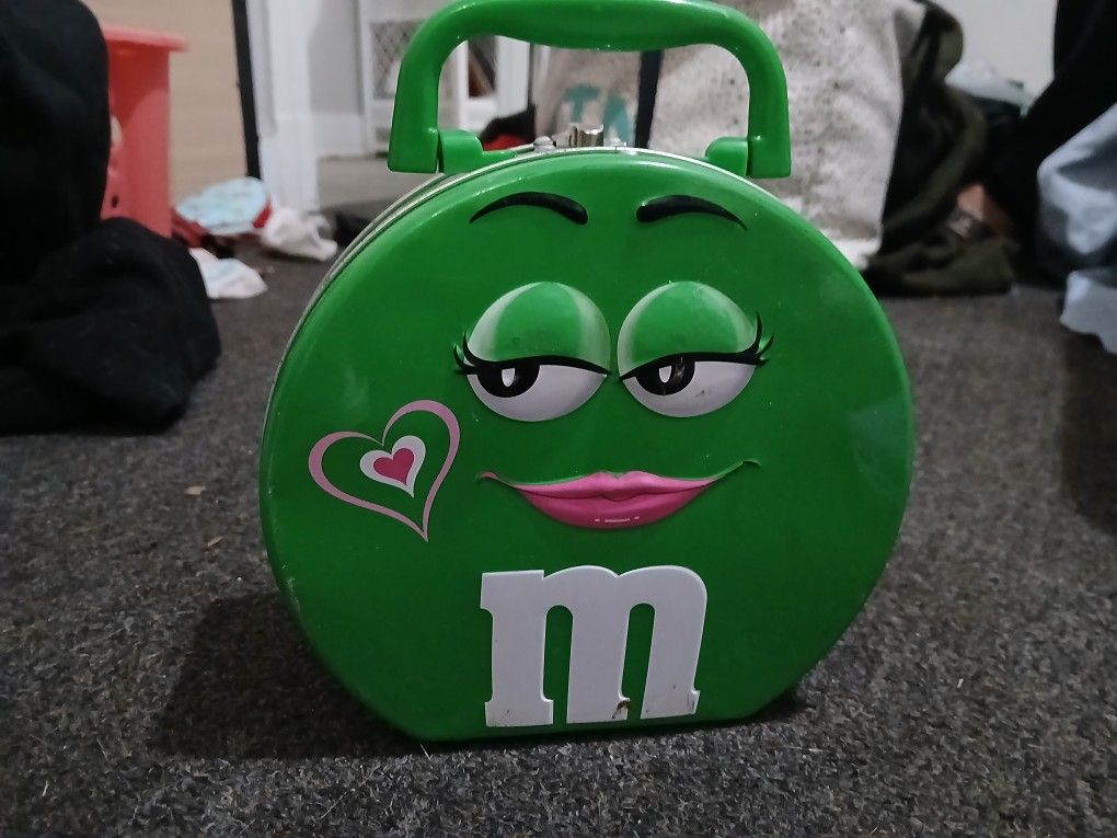 M&M Tin Container