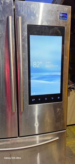 Samsung Refrigerator 3-Door French Door Refrigerator with Touch Screen RF265BEAESR used work great