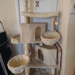 Beige Cat tree
