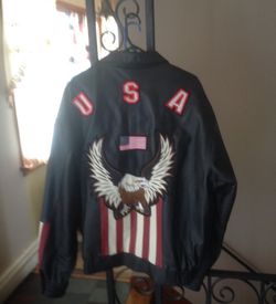 USA jacket leather mint condition