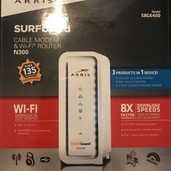 Arris Cable Modem and WiFi Router and Extender