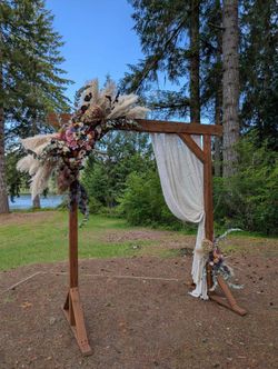 Handcrafted wedding arbor arch