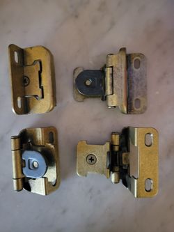 Single Demountable Hinges 1/2" Antique Brass