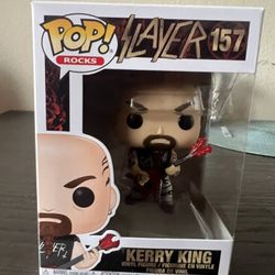 VAULTED Kerry King Slayer Funko Pop Rocks #157 Music Roll Metal Vinyl Figure Toy
